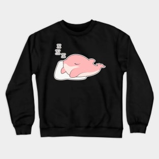 Dolphin at Sleeping on Pillow Crewneck Sweatshirt